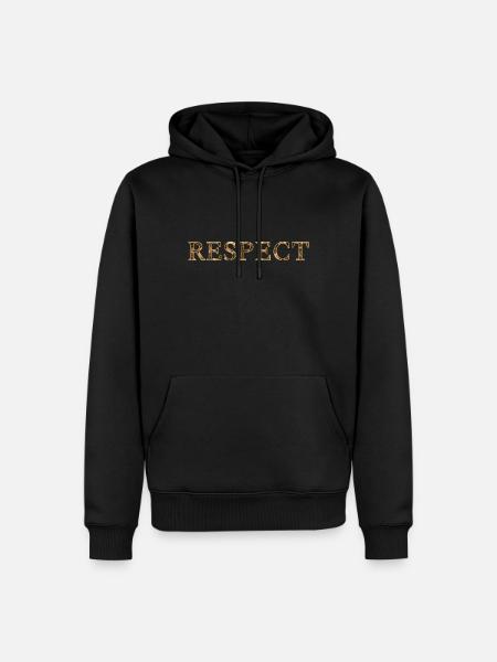 RESPECT - Men’s Premium Organic Hoodie - black