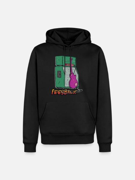 Sound Feedback Graphic - Men’s Premium Organic Hoodie - black