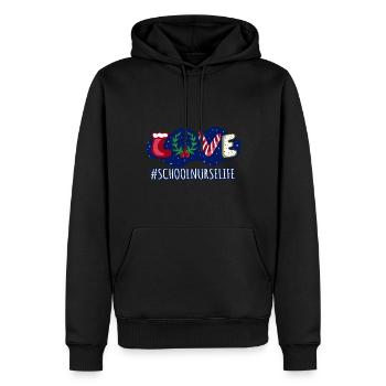 Winterurlaub Liebe Weihnachten Job Krankenschwester Schule - Männer Premium Bio Hoodie - Schwarz - Vorne - Nico (187cm)
