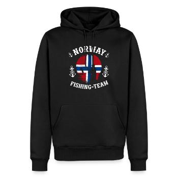 Norway-fishing-team - Männer Premium Bio Hoodie - Schwarz - Vorne - Nico (187cm)