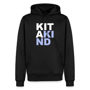 Kita Kind! - Männer Premium Bio Hoodie - Schwarz - Vorne - Nico (187cm)