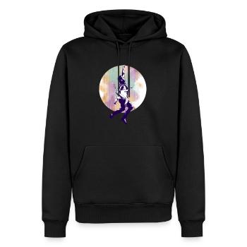 MALIAN HERO - Men’s Premium Organic Hoodie - black - Front - Nico (187cm)