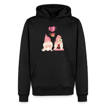 Valentinstag gnome - Männer Premium Bio Hoodie - Schwarz - Vorne - Nico (187cm)