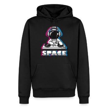 DJ SPACE TECHNO TRICOLOR - TREND 2021 - Men’s Premium Organic Hoodie - black - Front - Nico (187cm)