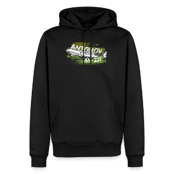 Antonov AN-225 Flugzeug strategisches Luftfrachtfl - Männer Premium Bio Hoodie - Schwarz - Vorne - Nico (187cm)