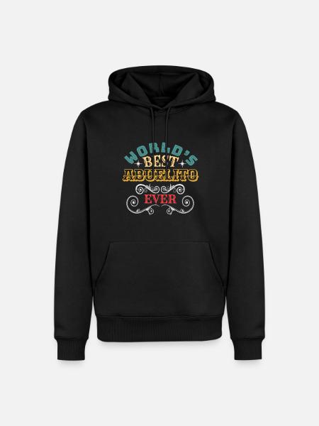 Worlds Best Abuelito Ever - Men’s Premium Organic Hoodie - black