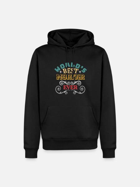 Worlds Best Morfar Ever - Herre Premium økologisk hoodie - sort