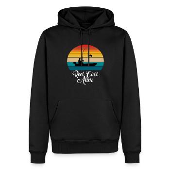 Reel Cool Ahm Fishing Gifts - Männer Premium Bio Hoodie - Schwarz - Vorne - Nico (187cm)