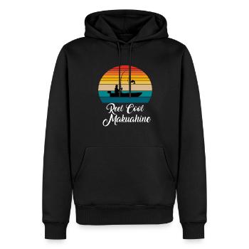 Reel Cool Makuahine Fishing Gifts - Männer Premium Bio Hoodie - Schwarz - Vorne - Nico (187cm)