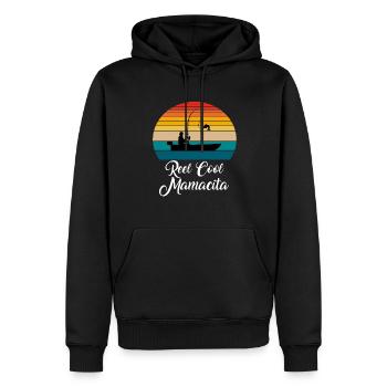 Reel Cool Mamacita Cadeaux de pêche - Sweat à capuche Premium bio Homme - noir - Devant - Nico (187cm)
