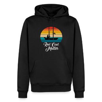 Reel Cool Mutter Fishing Gifts - Männer Premium Bio Hoodie - Schwarz - Vorne - Nico (187cm)