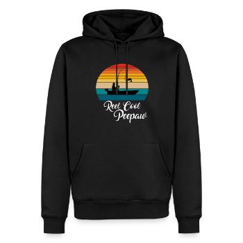 Reel Cool Peepaw Fishing Gifts - Männer Premium Bio Hoodie - Schwarz - Vorne - Nico (187cm)