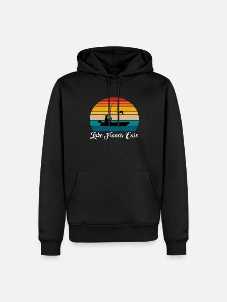 Lake Francis Case Fishing Spot - Men’s Premium Organic Hoodie - black