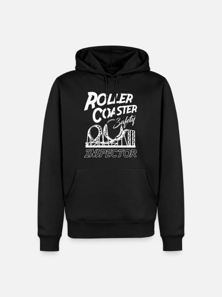 Roller Coaster Safety Inspector - Men’s Premium Organic Hoodie - black