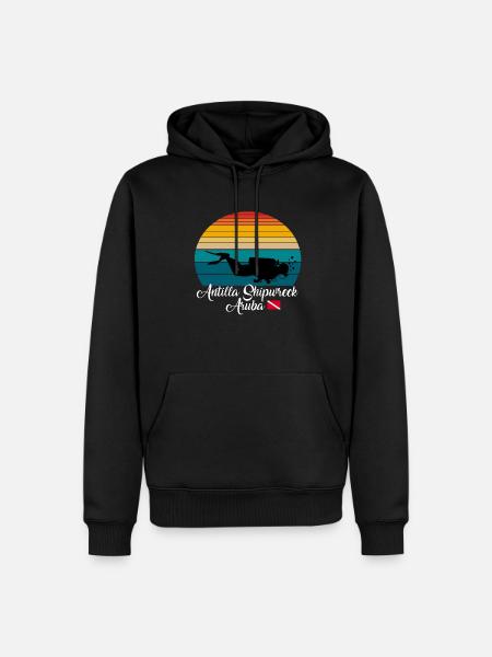Antilla Shipwreck Aruba Diving - Men’s Premium Organic Hoodie - black