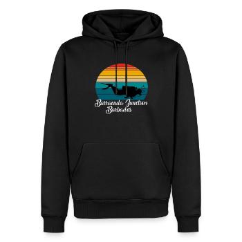 Barracuda Junction Barbade Plongée - Sweat à capuche Premium bio Homme - noir - Devant - Nico (187cm)