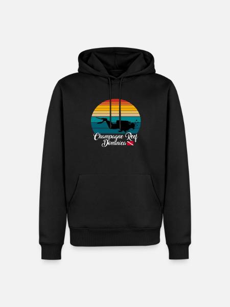 Reef Dominica Diving - Men’s Premium Organic Hoodie - black
