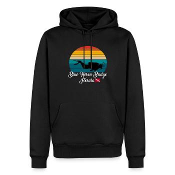 Blue Heron Bridge Florida Diving - Männer Premium Bio Hoodie - Schwarz - Vorne - Nico (187cm)