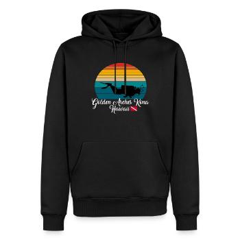 Golden Arches Kona Hawaii Diving - Männer Premium Bio Hoodie - Schwarz - Vorne - Nico (187cm)