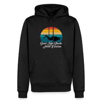 Sand Tiger Sharks North Carolina Diving - Männer Premium Bio Hoodie - Schwarz - Vorne - Nico (187cm)