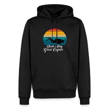 Shark Alley Grand Cayman Diving - Männer Premium Bio Hoodie - Schwarz - Vorne - Nico (187cm)