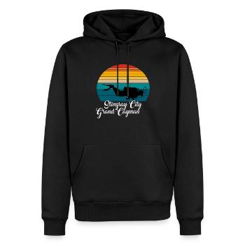 Stingray City Grand Cayman Diving - Männer Premium Bio Hoodie - Schwarz - Vorne - Nico (187cm)