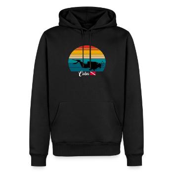 Cuba Scuba Diving Gift - Männer Premium Bio Hoodie - Schwarz - Vorne - Nico (187cm)