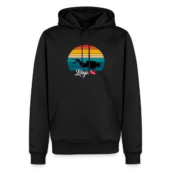 Libya Scuba Diving Gift - Männer Premium Bio Hoodie - Schwarz - Vorne - Nico (187cm)