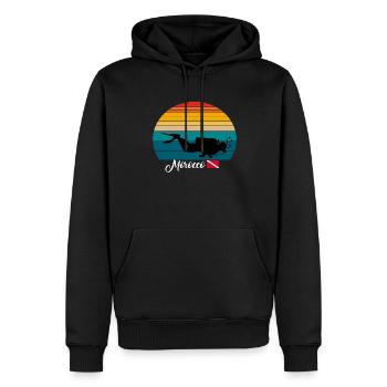 Morocco Scuba Diving Gift - Männer Premium Bio Hoodie - Schwarz - Vorne - Nico (187cm)