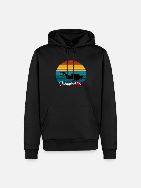 Philippines Scuba Diving Poison - Men’s Premium Organic Hoodie - black
