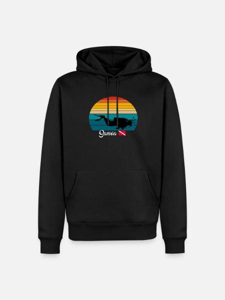 Samoa Scuba Diving Poison - Men’s Premium Organic Hoodie - black