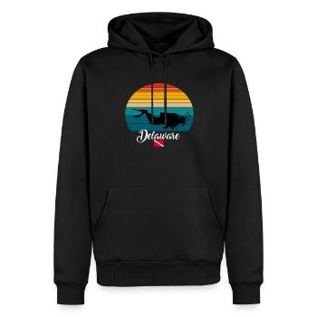 Delaware Scuba Diving Gift - Männer Premium Bio Hoodie - Schwarz - Vorne - Nico (187cm)