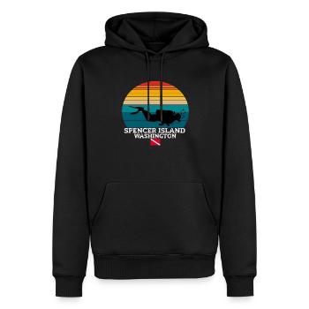 Spencer Island US Island Scuba Diving - Männer Premium Bio Hoodie - Schwarz - Vorne - Nico (187cm)