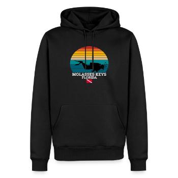 Molasses Keys US Island Diving - Männer Premium Bio Hoodie - Schwarz - Vorne - Nico (187cm)