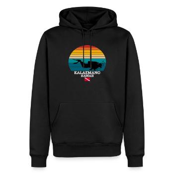 Kalaemano US Island Diving - Männer Premium Bio Hoodie - Schwarz - Vorne - Nico (187cm)