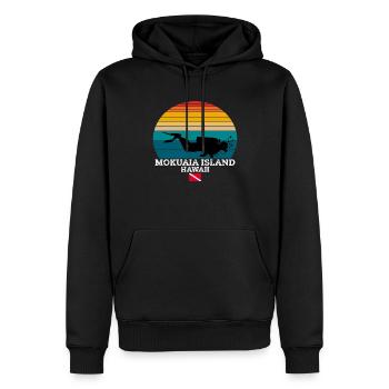 Mokuaia Island US Island Diving - Men’s Premium Organic Hoodie - black - Front - Nico (187cm)