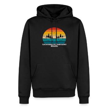 Cachoeira do Tabuleiro Brasil - Männer Premium Bio Hoodie - Schwarz - Vorne - Nico (187cm)
