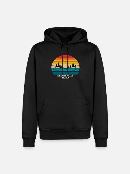 Kegon Falls Japan - Men’s Premium Organic Hoodie - black