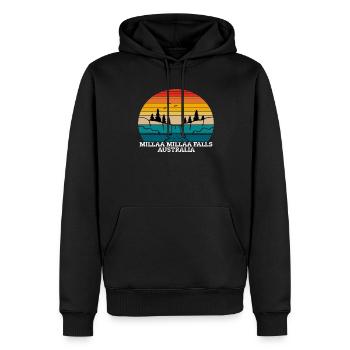 Millaa Millaa Falls Australie - Sweat à capuche Premium bio Homme - noir - Devant - Nico (187cm)
