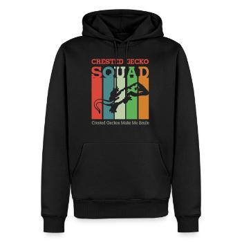 Crested Geckos Funny Saying Reptiles Lizard - Men’s Premium Organic Hoodie - black - Front - Nico (187cm)