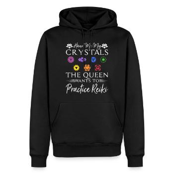 Reiki Meister Heilung Kristalle Chakra Reiki - Männer Premium Bio Hoodie - Schwarz - Vorne - Nico (187cm)