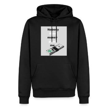 GOD 7 - Men’s Premium Organic Hoodie - black - Front - Nico (187cm)
