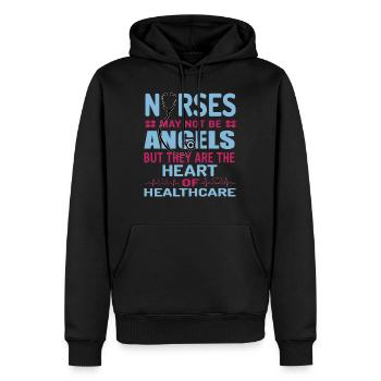 Krankenschwester Cooler Spruch T-Shirt Design - Männer Premium Bio Hoodie - Schwarz - Vorne - Nico (187cm)