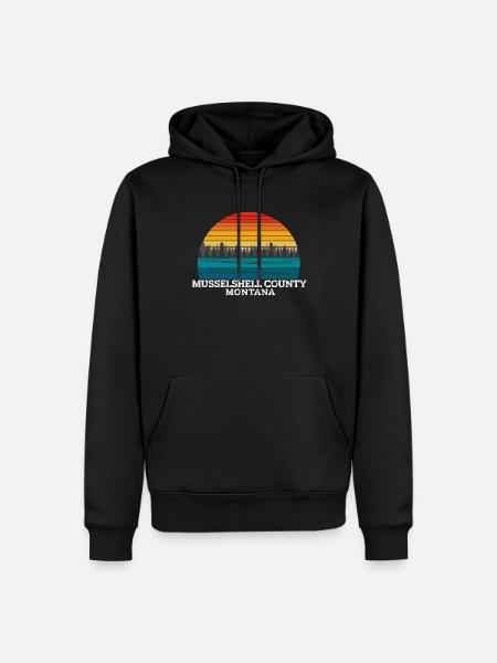 Musselshell County Montana - Männer Premium Bio Hoodie - Schwarz