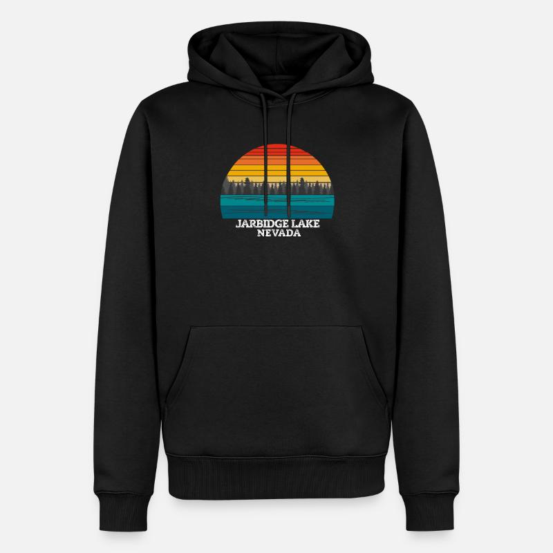 Jarbidge Lake Nevada - Männer Premium Bio Hoodie - Schwarz