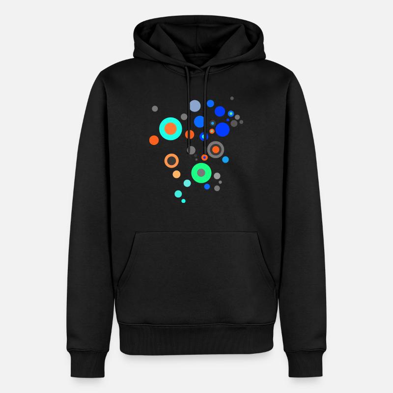 Scifi Points Pattern Design - Sweat à capuche Premium bio Homme - noir