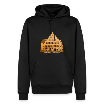 Hôtel de ville de Neumarkt Bavière Haut-Palatinat - Sweat à capuche Premium bio Homme - noir - Devant - Nico (187cm)