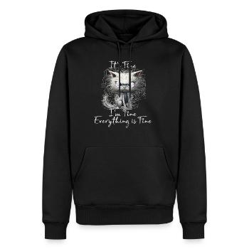 It's Fine I'm Fine Everything is Fine Katzen Shirt - Männer Premium Bio Hoodie - Schwarz - Vorne - Nico (187cm)