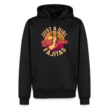 Just A Girl Who Loves Fajitas Food Wrap Foodie Tac - Männer Premium Bio Hoodie - Schwarz - Vorne - Nico (187cm)