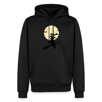 Halloween monsters - Sweat à capuche Premium bio Homme - noir - Devant - Nico (187cm)